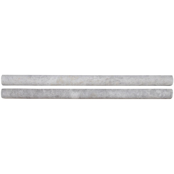 Msi Fantasy Gray Pencil Molding 0.75 in. x 12 in. Polished Marble Wall Tile, 20PK ZOR-MD-0513 - main